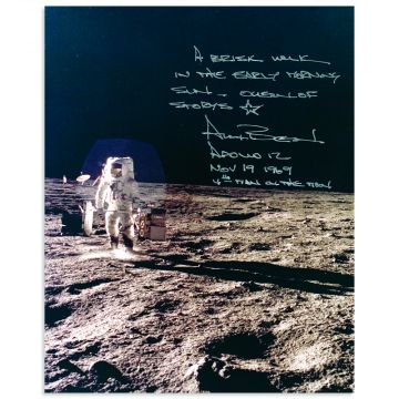 Alan Bean Signed Lunar Surface Photo