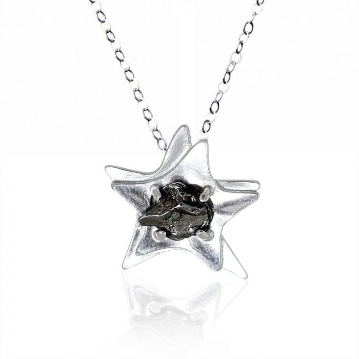 Star Meteorite Pendant in Sterling Silver main product photo