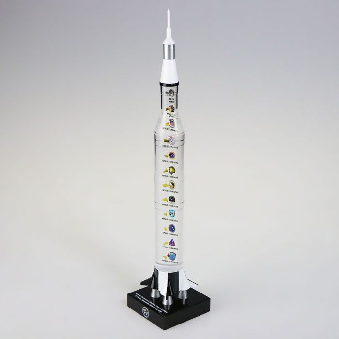 Saturn V Apollo 7 to 17 Flown Material & Moon Rock Lucite main product photo