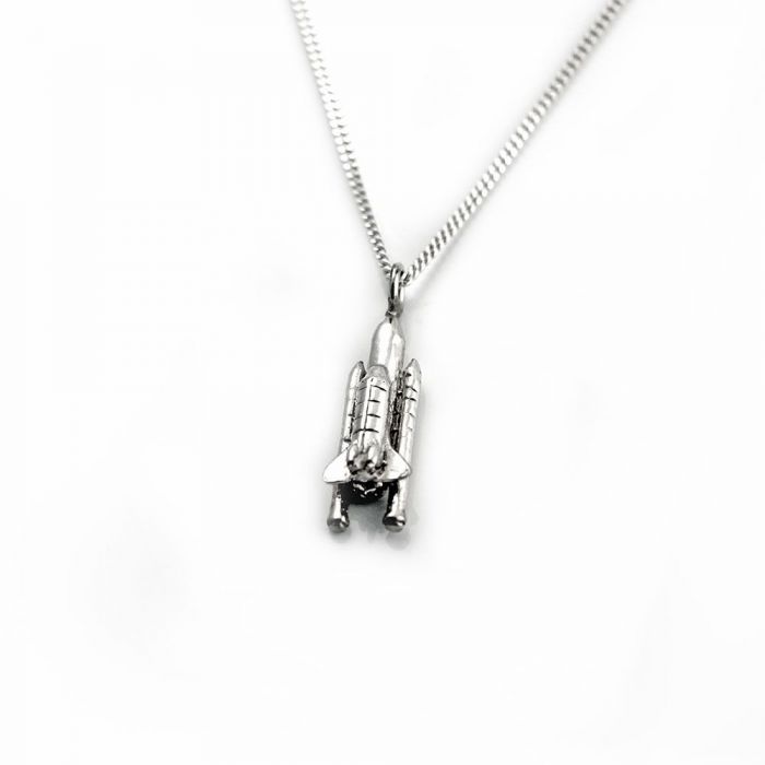 Sterling Silver Space Shuttle Pendant main product photo