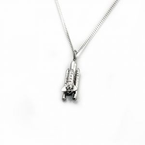 Sterling Silver Space Shuttle Pendant