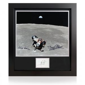 Apollo 11 Crew Signed 16x20 Moonshot Frame
