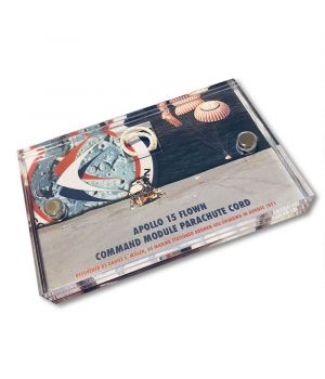 Apollo 15 CM Flown Parachute Cord Mini Display