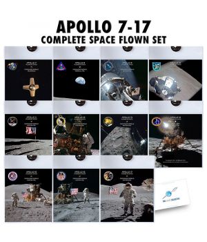 Complete Apollo 7-17 Flown Artifact Set