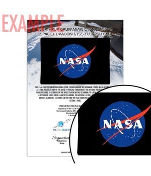 Grumman & SpaceX & ISS Flown NASA Flag / MISSE-14