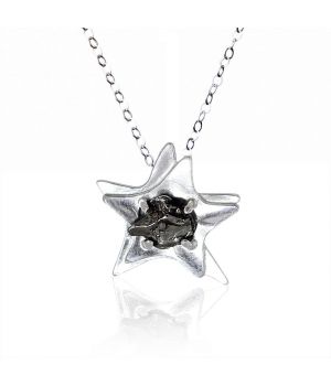 Sterling Silver Star Meteorite Pendant
