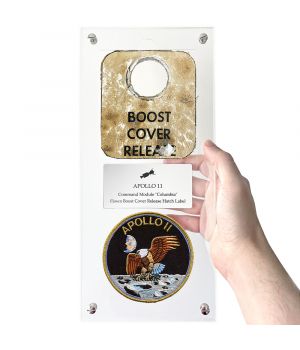 Apollo 11 Command Module Columbia Flown Hatch Label