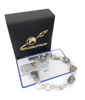 Sterling Silver Meteorite Bracelet