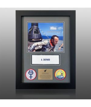 Mercury Freedom 7 Flown Parachute & Beta Name Tag