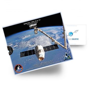 SpaceX CRS-14 Falcon 9 / CRS-17 Dragon & ISS Flown Mylar Foil #1