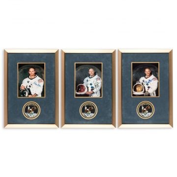 Apollo 11 Signed WSS Photo Set