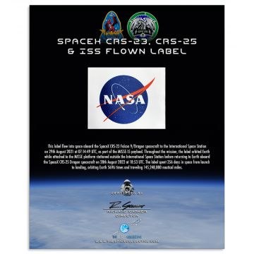 SpaceX & ISS Flown NASA Vector Label / MISSE-15