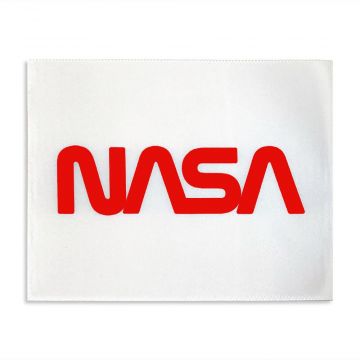 SpaceX & ISS Flown Red NASA Worm Label / MISSE-15