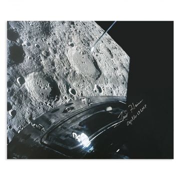 Fred Haise Signed 20x16 Apollo 13 Closest Approach Photo