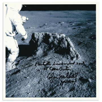 Ed Mitchell Signed Apollo 14 Lunar Surface Photo