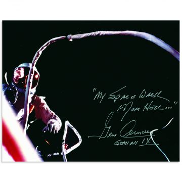 Gene Cernan Signed Gemini IX EVA Photo