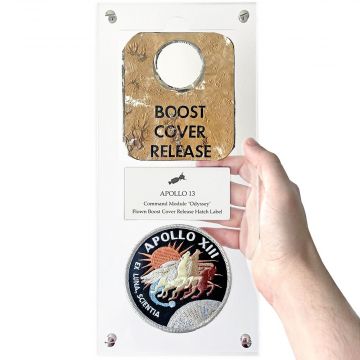 Apollo 13 Command Module Odyssey Flown Hatch Label