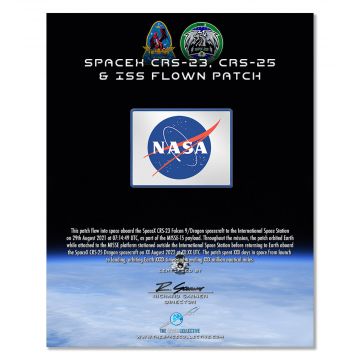 SpaceX Flown-In-Space NASA Vector Patch / MISSE-15