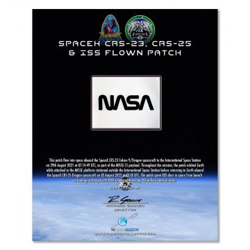 SpaceX Flown Black NASA Worm Patch