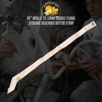 Apollo 13 Lunar Module Flown 16-Inch Stowage Strap