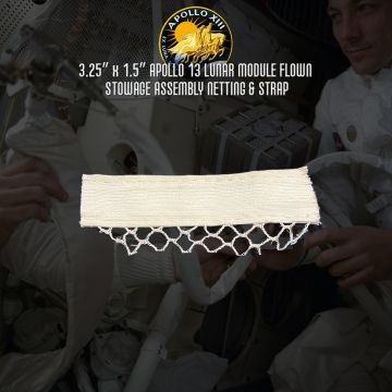 Apollo 13 Lunar Module Flown 3.25x1.5 Stowage Netting Strap