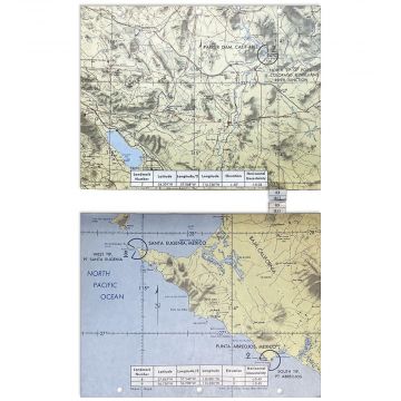 Apollo 9 Flown Landmark Map 8-11 Checklist Page