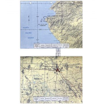 Apollo 9 Flown Landmark Map 18-19 Checklist Page