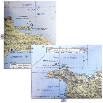 Apollo 9 Flown Landmark Map 66-67 Checklist Page