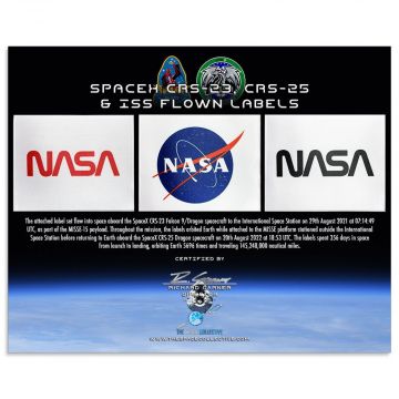SpaceX & ISS Flown NASA Label Set
