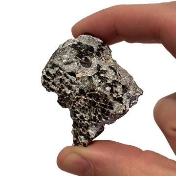 66.45g Moon Meteorite with Fusion Crust / Laayoune 002