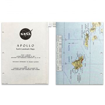 Apollo 9 Flown Oahu-Hawaii Landmark Map
