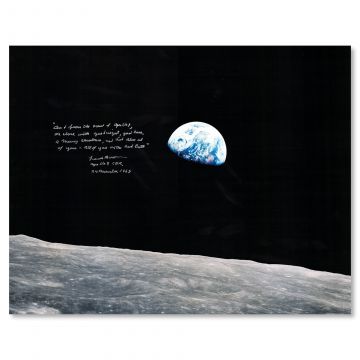 Frank Borman Signed 16x20 Earthrise