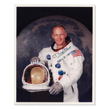 Buzz Aldrin Signed 8x10 WSS