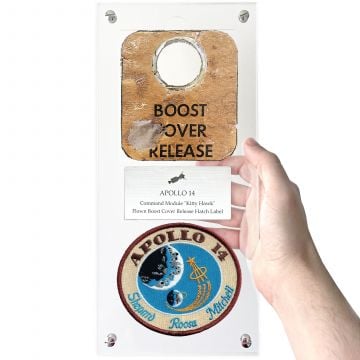 Apollo 14 Flown CM Kitty Hawk Hatch Decal