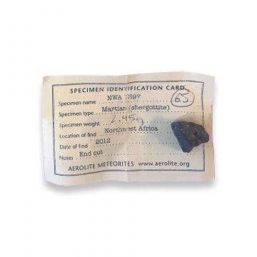 NWA 7397 Martian Meteorite 2.45g
