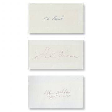 Apollo 14 Crew Signed Index Cards