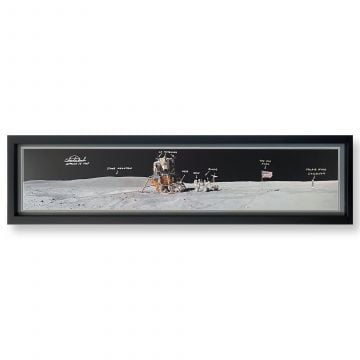 Charlie Duke Signed Framed Panoramic