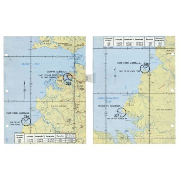 Apollo 9 Flown Darwin-Australia Landmark Map