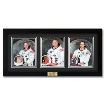Apollo 11 Crew Signed Official WSS Litho Set