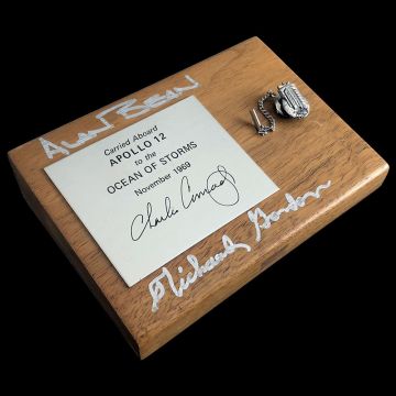 Apollo 12 LM Flown & Signed SNAP 27 Pin