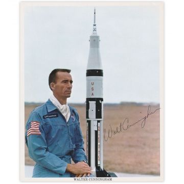 Walt Cunningham Signed NASA Litho