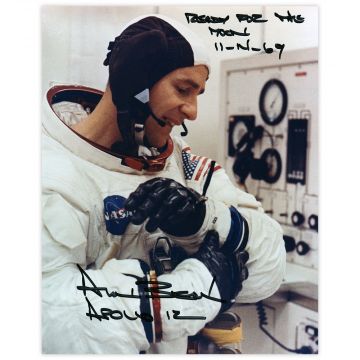 Apollo 12 Signed Suit Up Photo