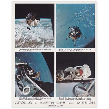 Apollo 9 Signed NASA Litho