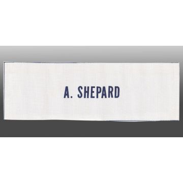 Alan Shepard Apollo Type II Flight Spare Name Tag