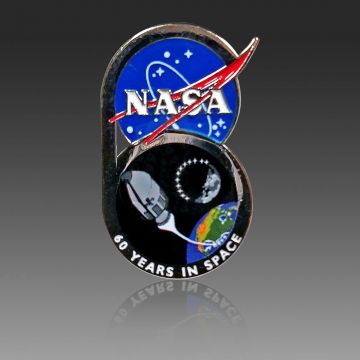 Northrop Grumman Cygnus NG-10 / SpaceX CRS-19 Dragon & ISS Space Flown Pin