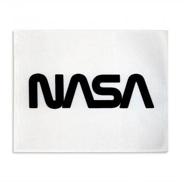 SpaceX & ISS Flown Black NASA Worm Label