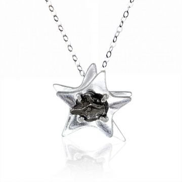 Sterling Silver Star Meteorite Pendant