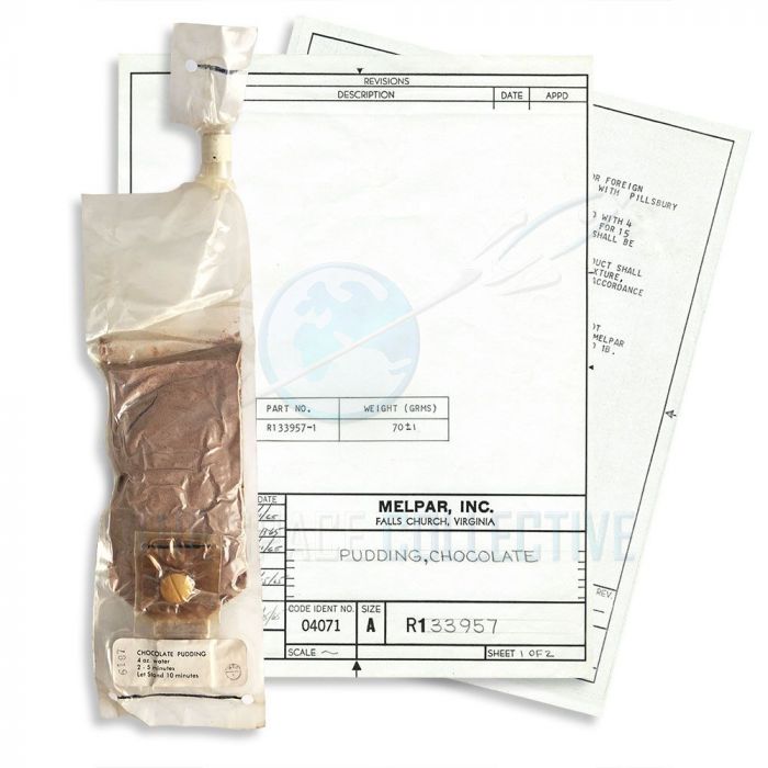 Gemini-era Chocolate Pudding Space Food Packet main product photo