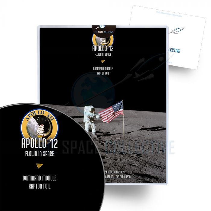 Apollo 12 Flown Command Module Kapton Foil Artifact main product photo