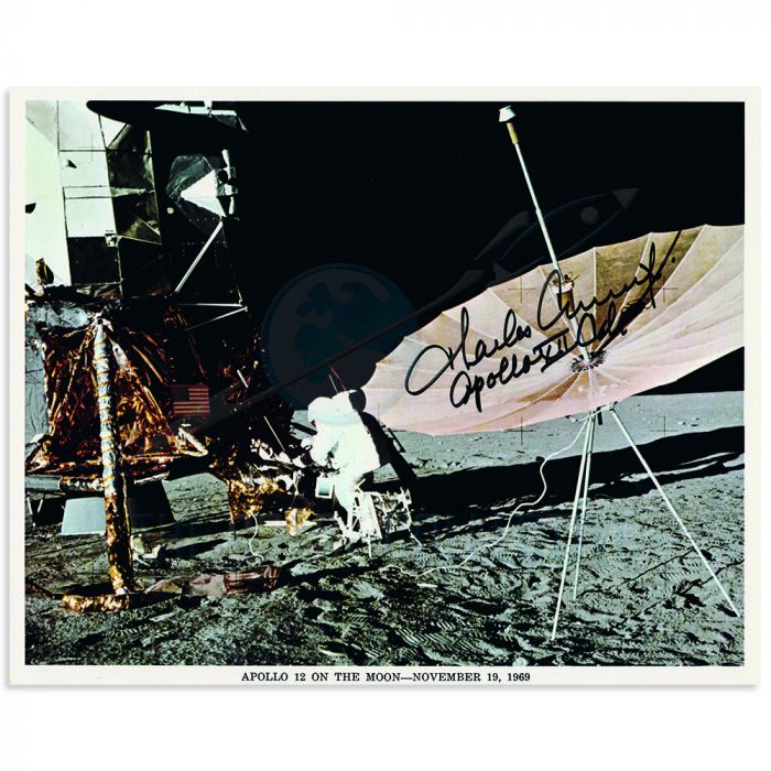 Pete Conrad Signed Apollo 12 Lunar Surface Litho main product photo